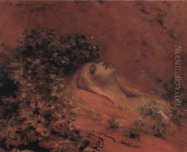 Ophelie Oil Painting by Georges Jules Victor Clairin