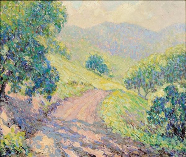 Landscape With A Path Oil Painting by William Henry Clapp