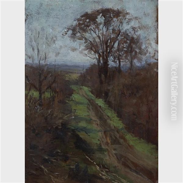 The Cart Path Oil Painting by William Henry Clapp