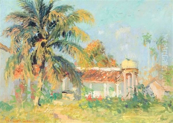 Casa Villa Oil Painting by William Henry Clapp