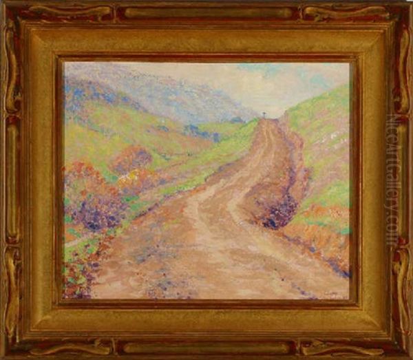 Mountain Road Oil Painting by William Henry Clapp