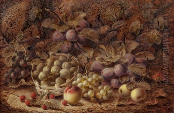 Still Life With Fruit, 1920 Oil Painting by Oliver Clare