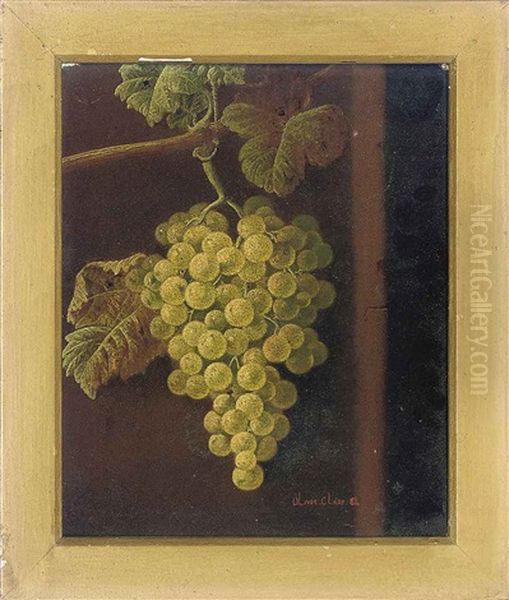 White Grapes (+ Red Grapes; Pair) Oil Painting by Oliver Clare