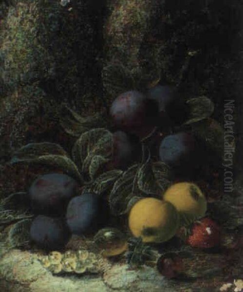 Stilleben Mit Fruechten Oil Painting by Oliver Clare