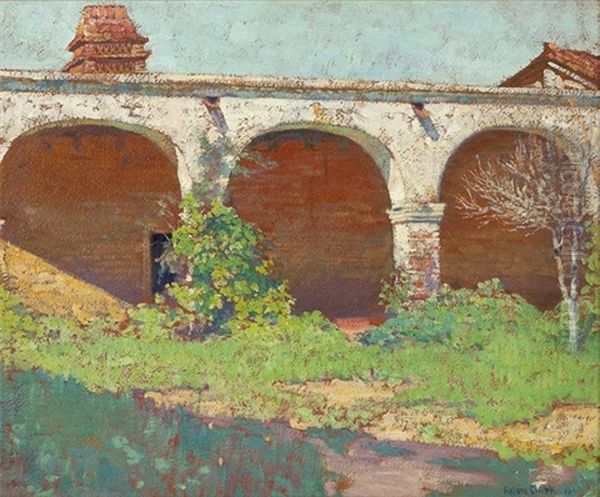 San Juan Capistrano Oil Painting by Alson Skinner Clark