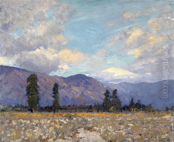 Blue Mountain Oil Painting by Alson Skinner Clark