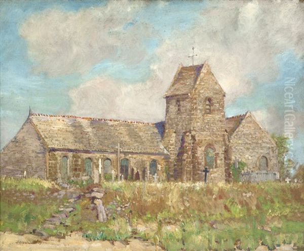 The Church, Greville Oil Painting by Alson Skinner Clark