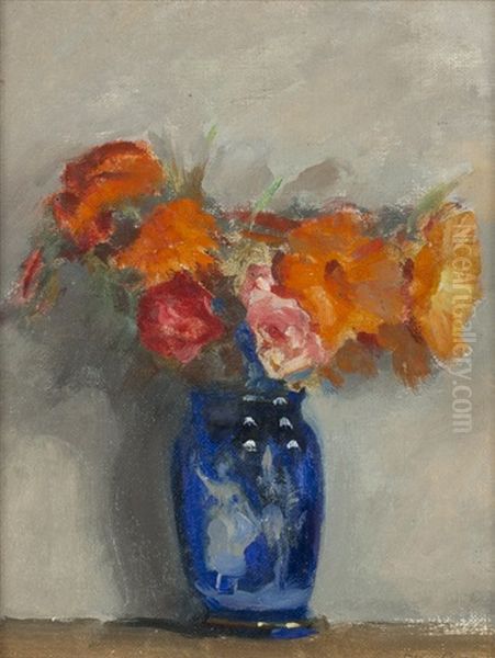 The Blue Vase Oil Painting by Alson Skinner Clark