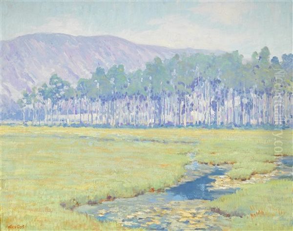 Landscape With Marshes Oil Painting by Alson Skinner Clark