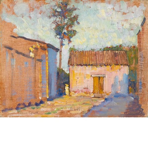 Cuernavaca Street Oil Painting by Alson Skinner Clark