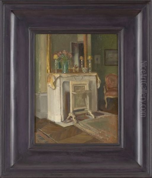 Interior Of Our Apartment, 6 Rue Victor Considererant Oil Painting by Alson Skinner Clark