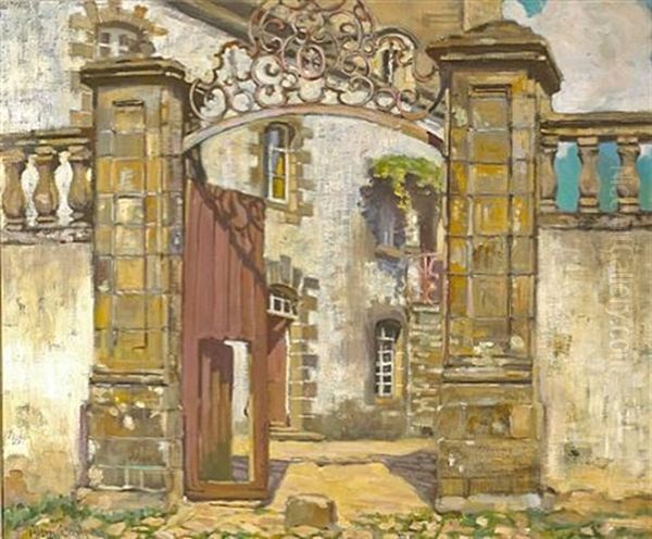 Gateway, Brittany Oil Painting by Alson Skinner Clark