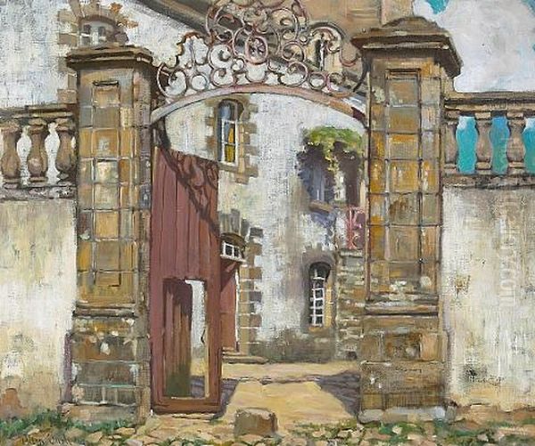 Gateway, Brittany Oil Painting by Alson Skinner Clark