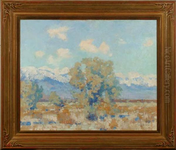 Landscape - (owen's Valey, Ca) Oil Painting by Alson Skinner Clark