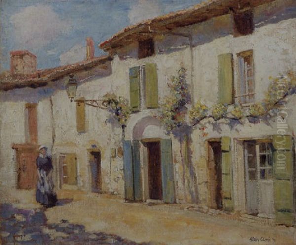 Facade, Laroche Foucault, France Oil Painting by Alson Skinner Clark