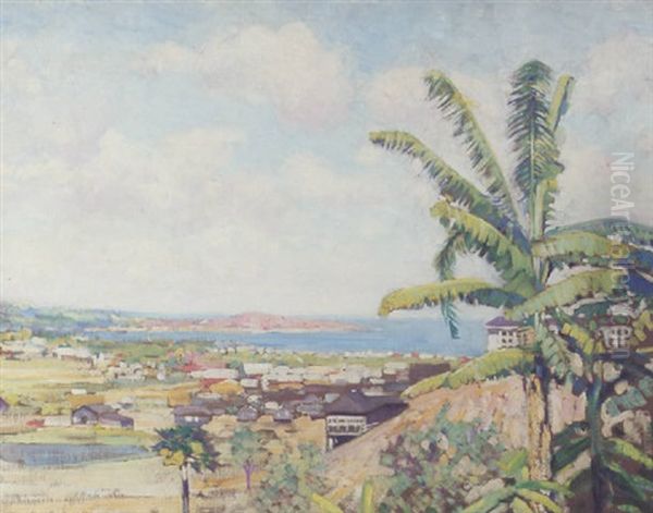 View Of Ancon, Panama (no.6) Oil Painting by Alson Skinner Clark