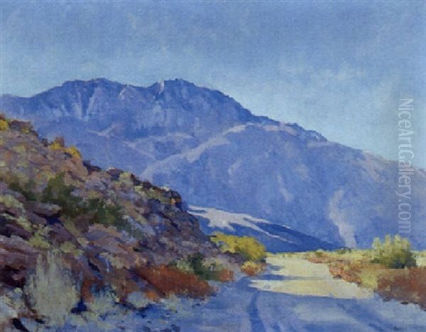 Below Smoke Tree Ranch, San Jacinto Mountain Oil Painting by Alson Skinner Clark