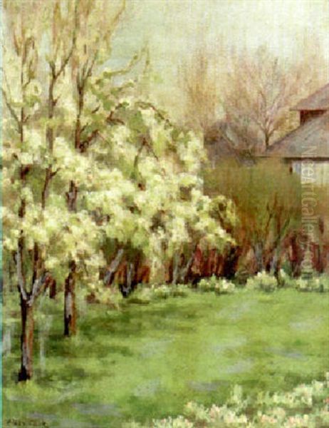 Flowering Trees Oil Painting by Alson Skinner Clark