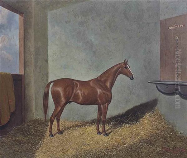 Gownboy Dans Son Box Oil Painting by Frederick Albert Clark