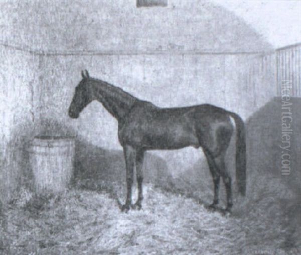 Fra W.- Winner Of Escher Handicap... Oil Painting by Frederick Albert Clark