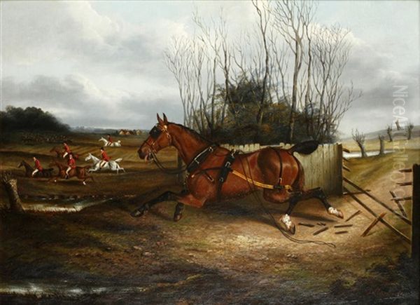 The Runaway Oil Painting by James Clark