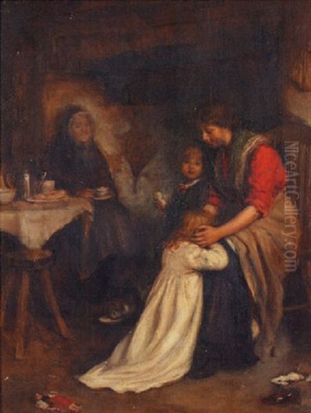 Motherly Comfort Oil Painting by Joseph Clark