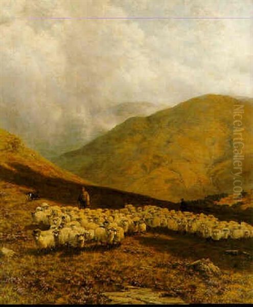 The Braes Of Balquhidder Oil Painting by Joseph Dixon Clark