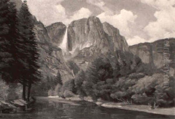 Springtime In Yosemite Oil Painting by Thomas Clark