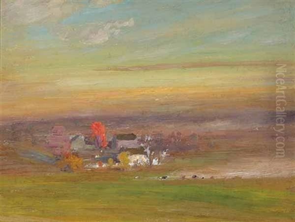 Pennsylvania Farm Oil Painting by Walter Clark