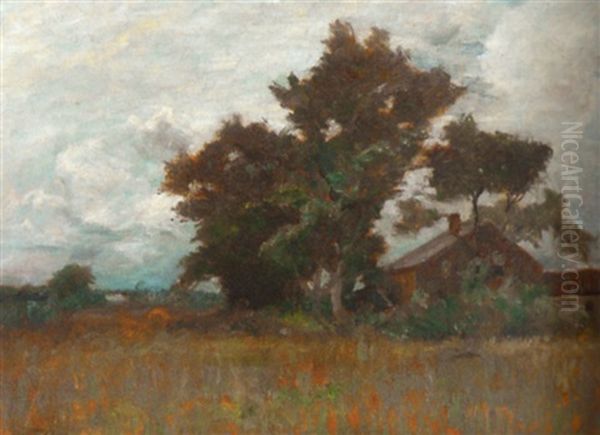 Landscape With Cottage Oil Painting by Walter Clark