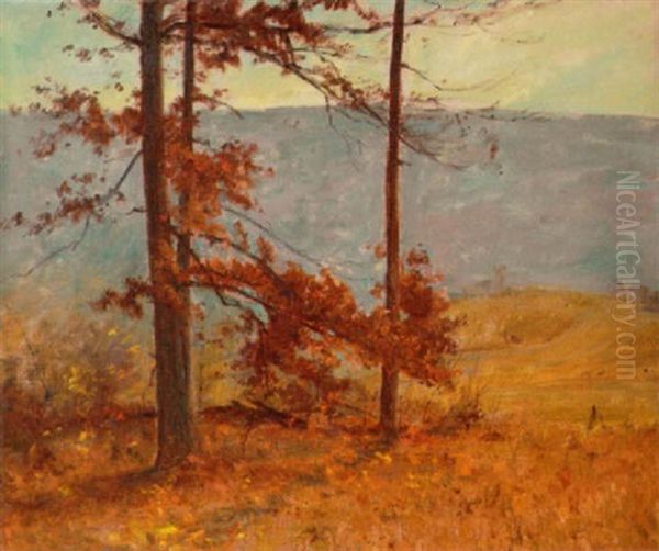 Autumn Landscape Oil Painting by Walter Clark