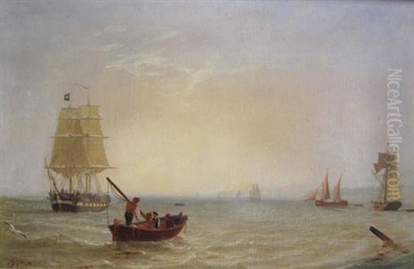 Morning On The Clyde Oil Painting by William Clark