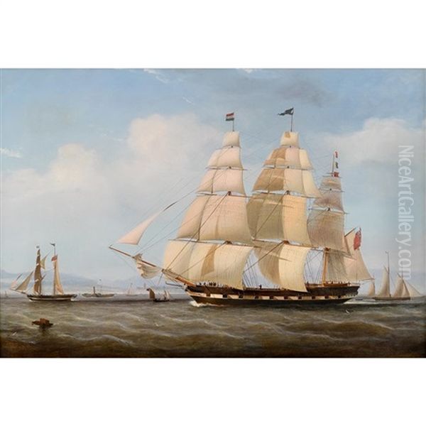 The East India Man 'zemindar' Leaving The Clyde by William Clark