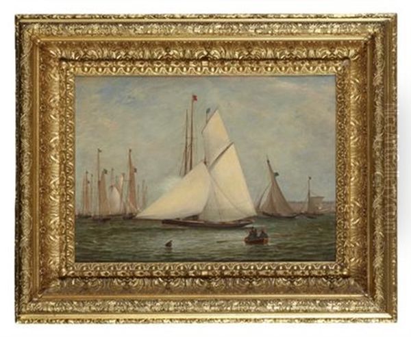 The Yacht Race Oil Painting by William Clark