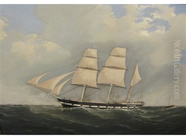 The Barque Adelaide As She Appeared On Friday 4th February 1853 Oil Painting by William Clark