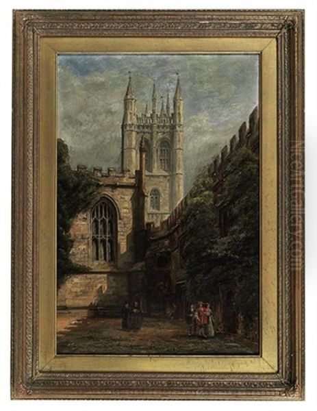 Magdalen College, Oxford Oil Painting by George Row Clarke