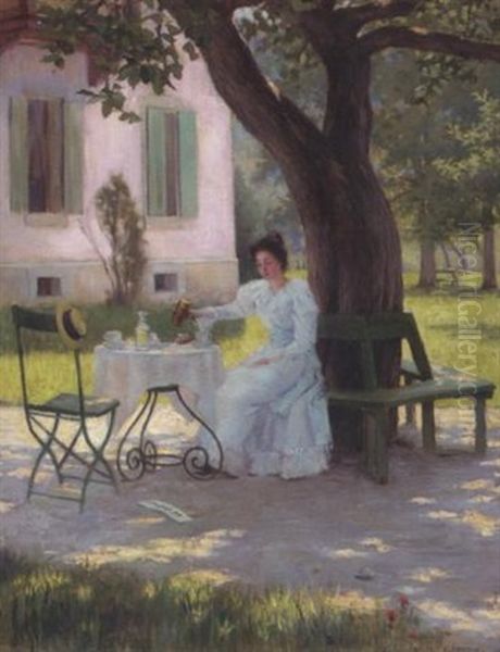 A Moment To Relax Oil Painting by Ralph Elmer Clarkson