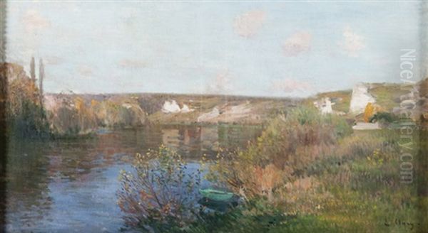 Paysage, Vallee De La Seine Oil Painting by Jean Eugene Clary