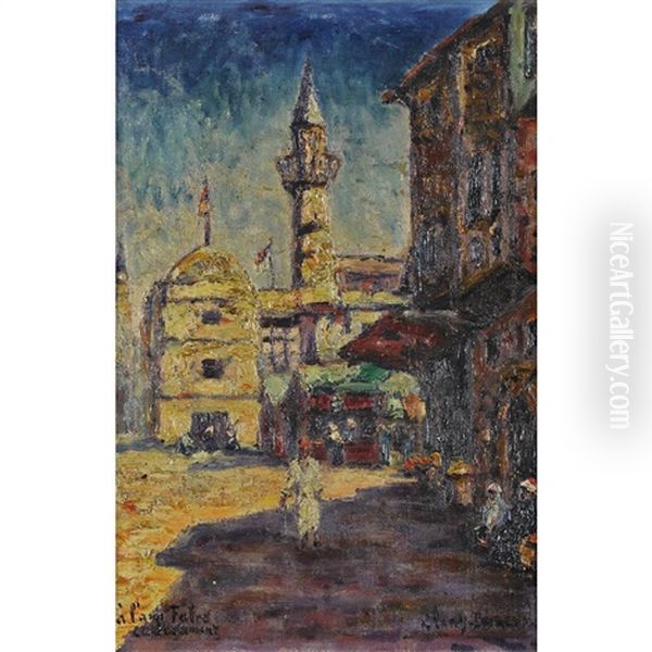 Orientalische Stadt Mit Minarett Oil Painting by Adolphe Clary-Baroux