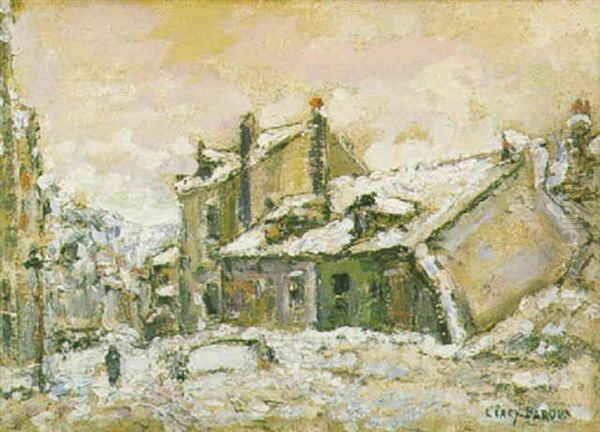 La Maison De Mimi Pinson Oil Painting by Adolphe Clary-Baroux