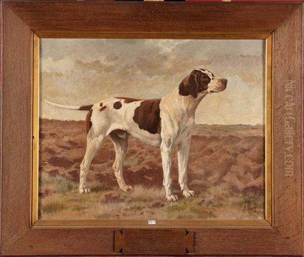 Portrait Du Chien Bendigo Oil Painting by Alexandre Clarys