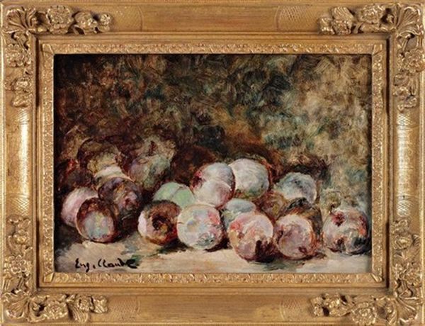 Nature Morte Aux Reine-claude Oil Painting by Eugene Claude