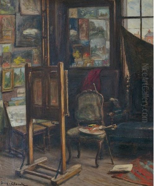 Dans L'atelier Oil Painting by Eugene Claude