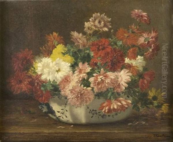 Coupe De Fleurs Oil Painting by Eugene Claude