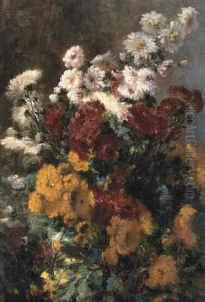 Etude De Fleurs Oil Painting by Eugene Claude