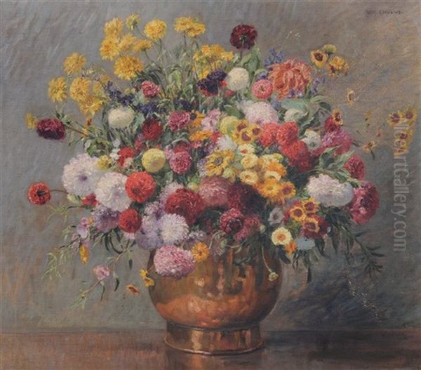 Blumenstilleben Oil Painting by Wilhelm Ludwig Heinrich Claudius