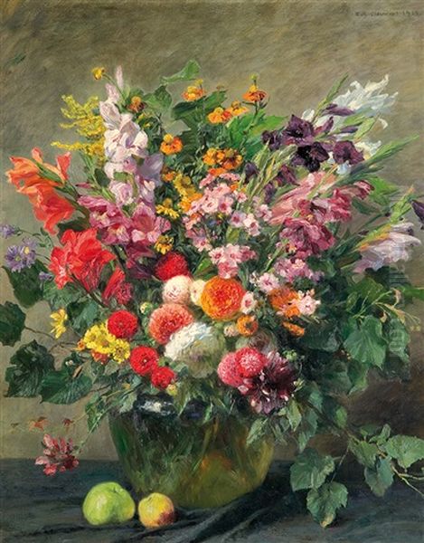 Autumn Bouquet Oil Painting by Wilhelm Ludwig Heinrich Claudius