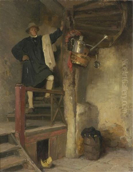 Der Kellermeister In Seinem Reich Oil Painting by Wilhelm Ludwig Heinrich Claudius