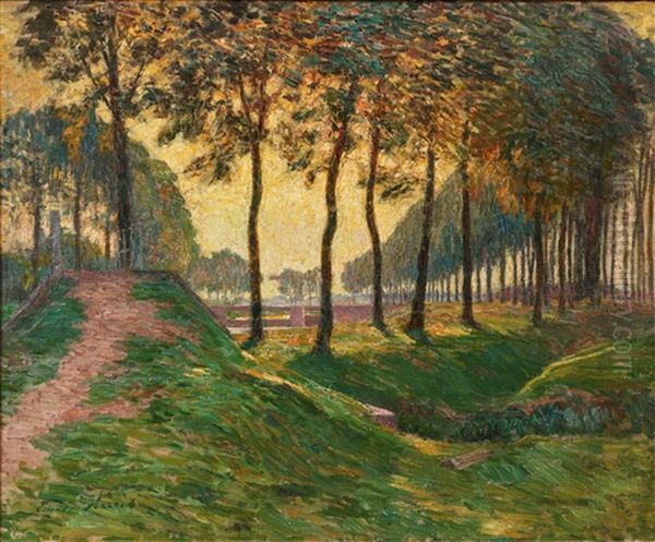 Le Retour Du Troupeau Oil Painting by Emile Claus