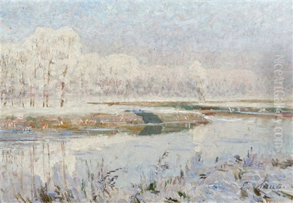 December Oil Painting by Emile Claus